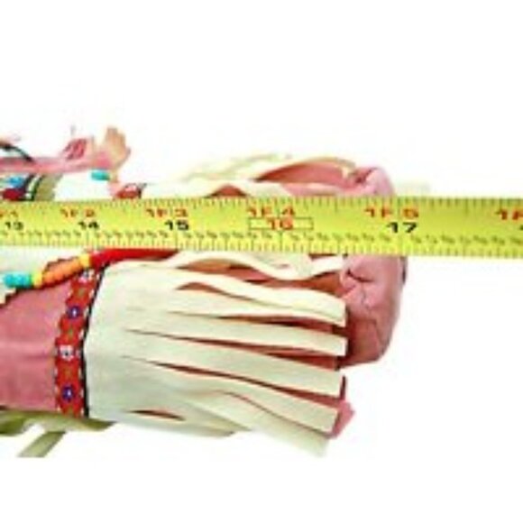 Golden Keepsake Native American Porcelain Doll Dressed Collector Vintage Sz 17" - Picture 8 of 12